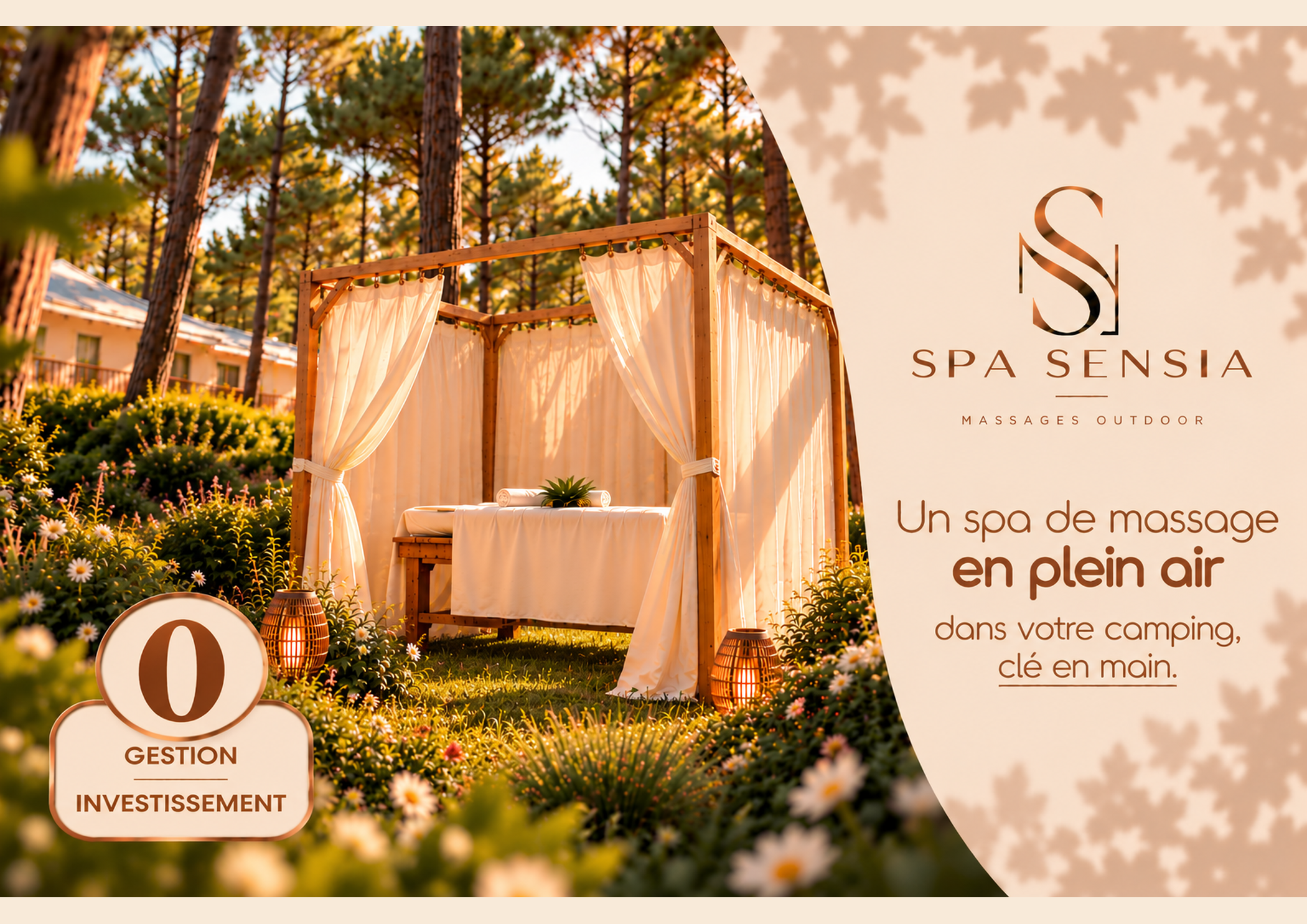 SPA SENSIA : un spa de massage en plein air dans votre camping, zéro investissement, zéro gestion